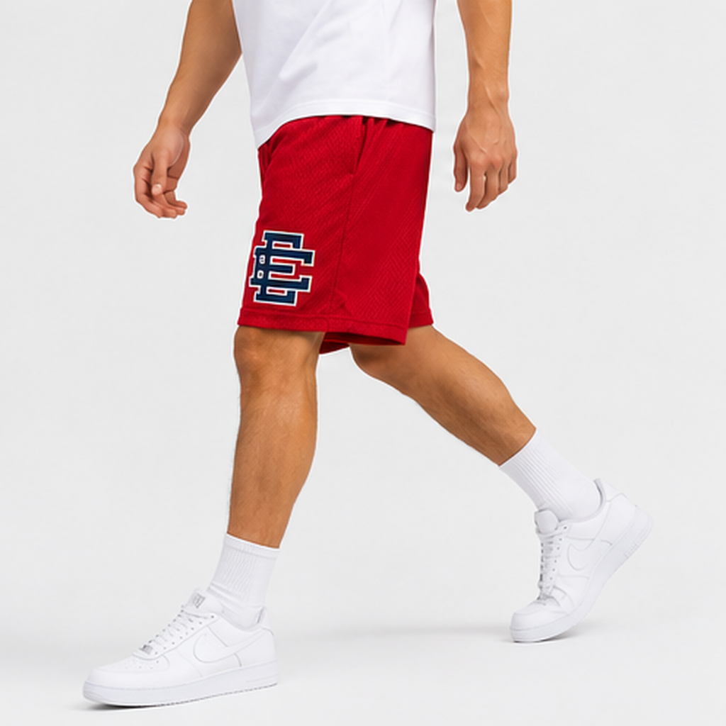 EE Mesh Short - Varsity Red (EE76) - lifestyle view