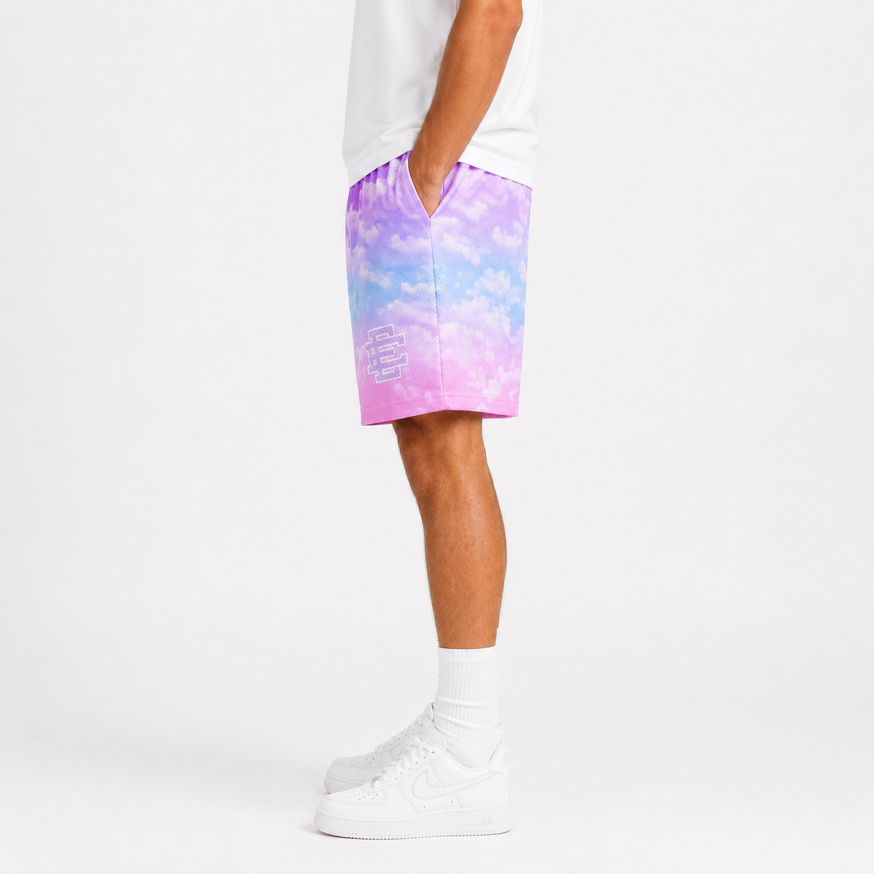 EE Mesh Short - Pastel Cloud Wash (E46) - back view