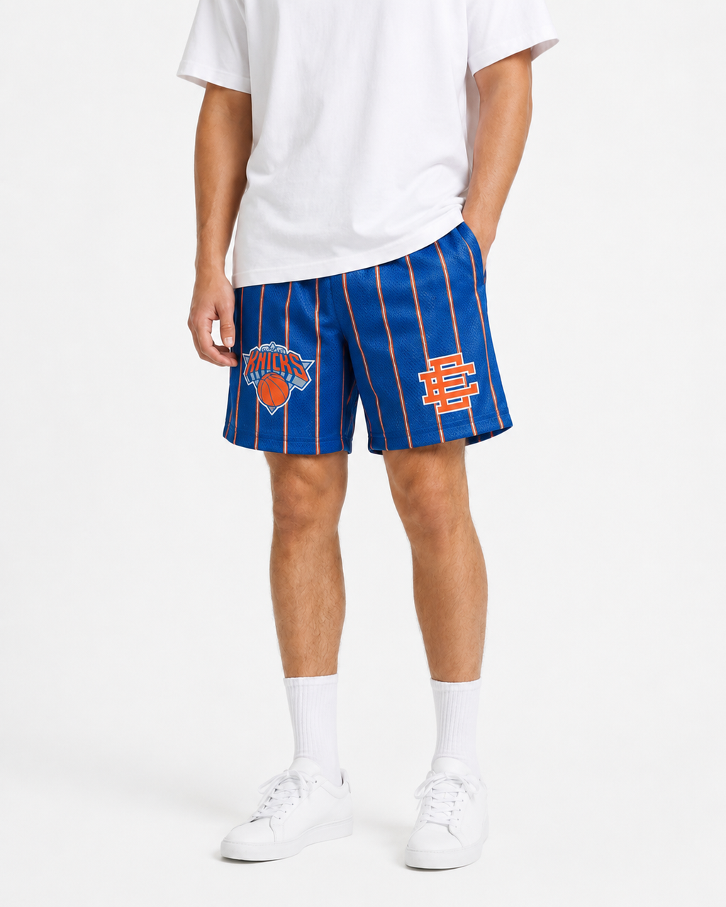 EE Mesh Short - Knicks Royal Stripe (E34) - product photo