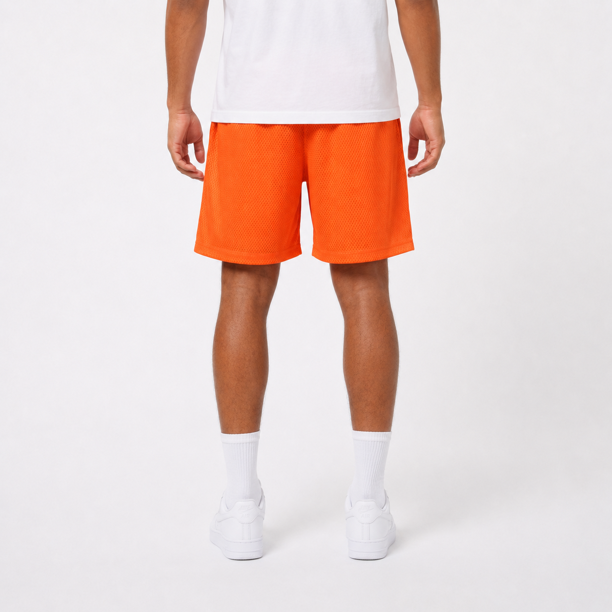 EE Mesh Short - Astros Orange (EE02) - lifestyle view