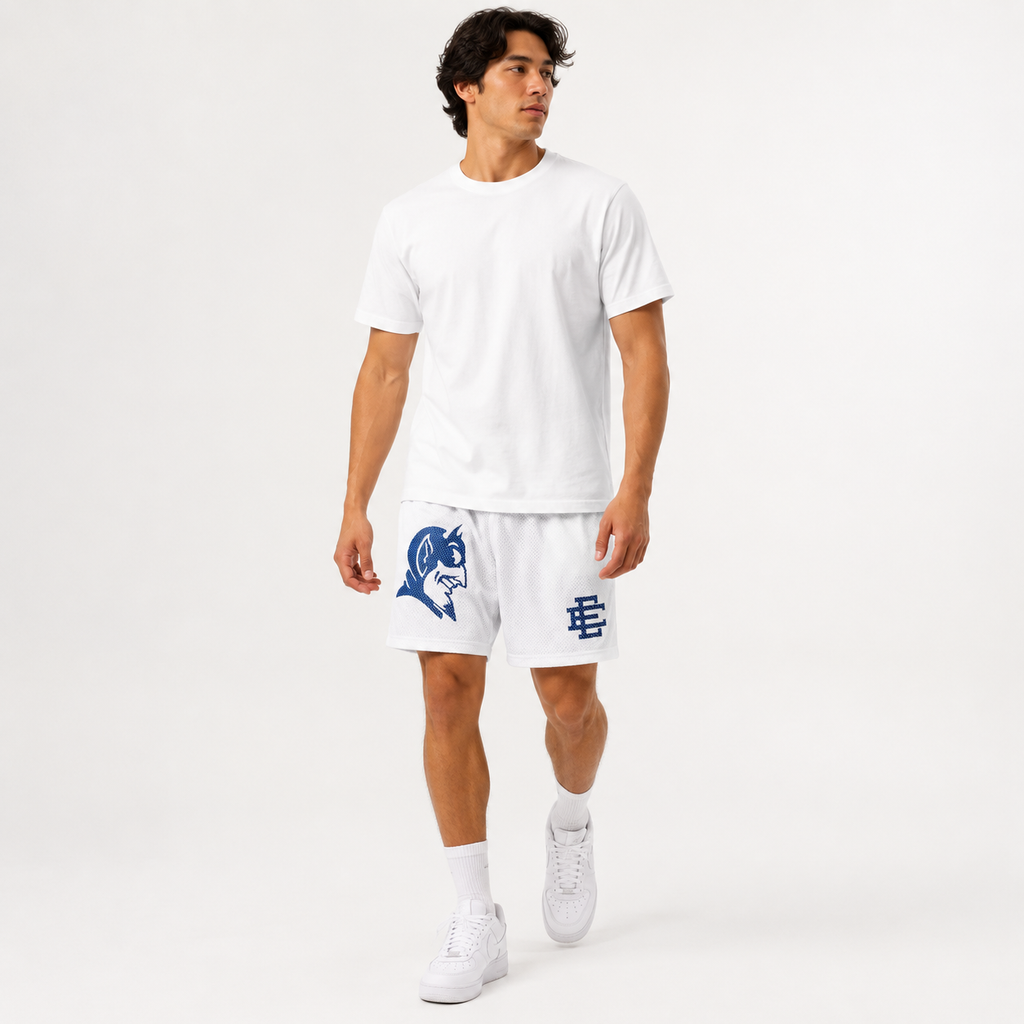 EE Mesh Short - White Blue Devil (EE47) - lifestyle view