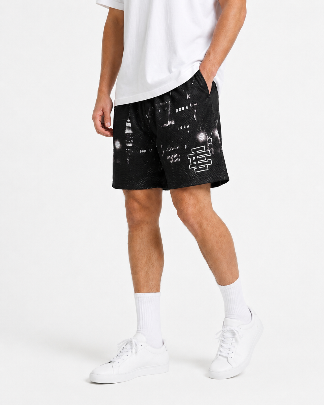 EE Mesh Short - Black Paint Splatter (E09) - product photo