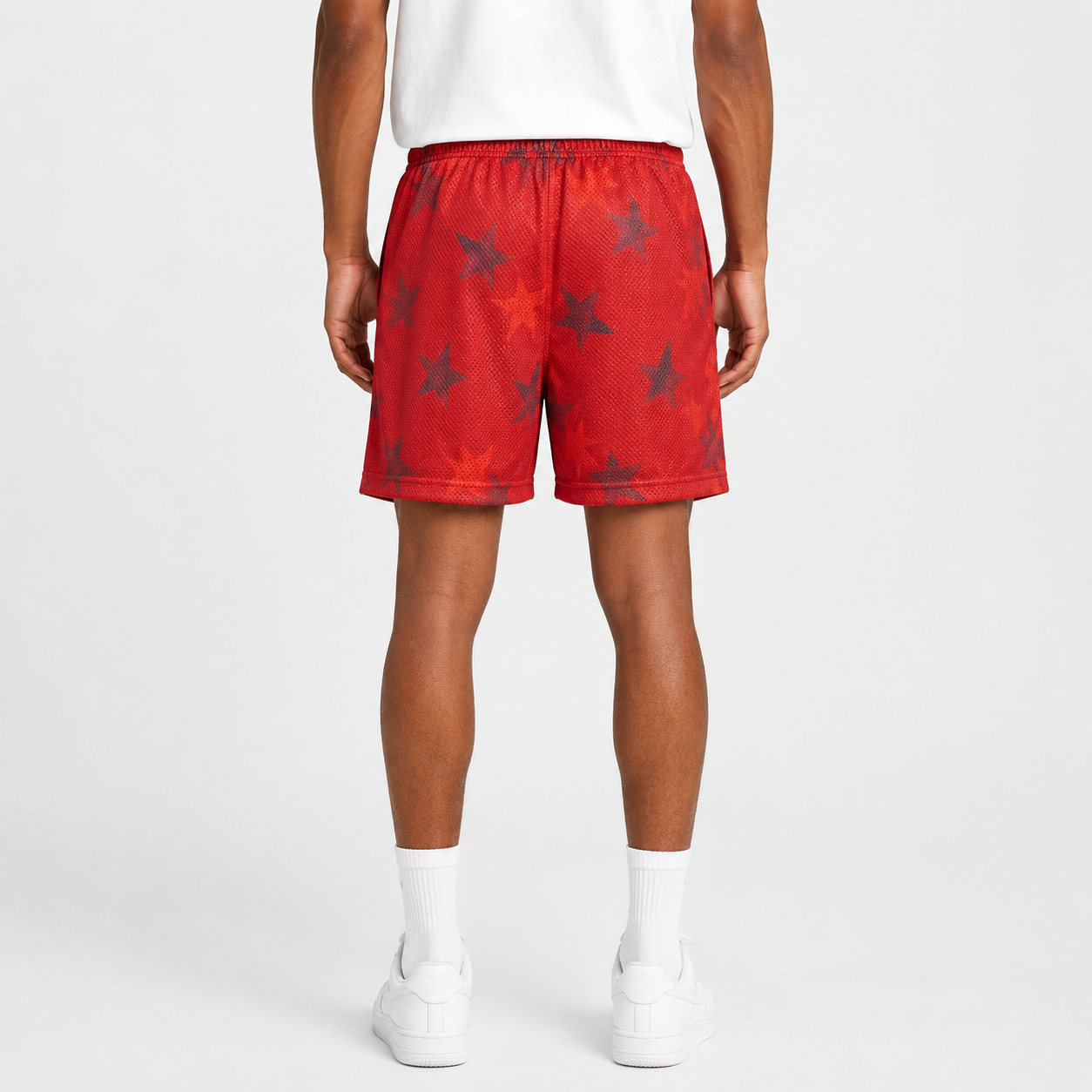 EE Mesh Short - Crimson Starfall (EE01) - back view