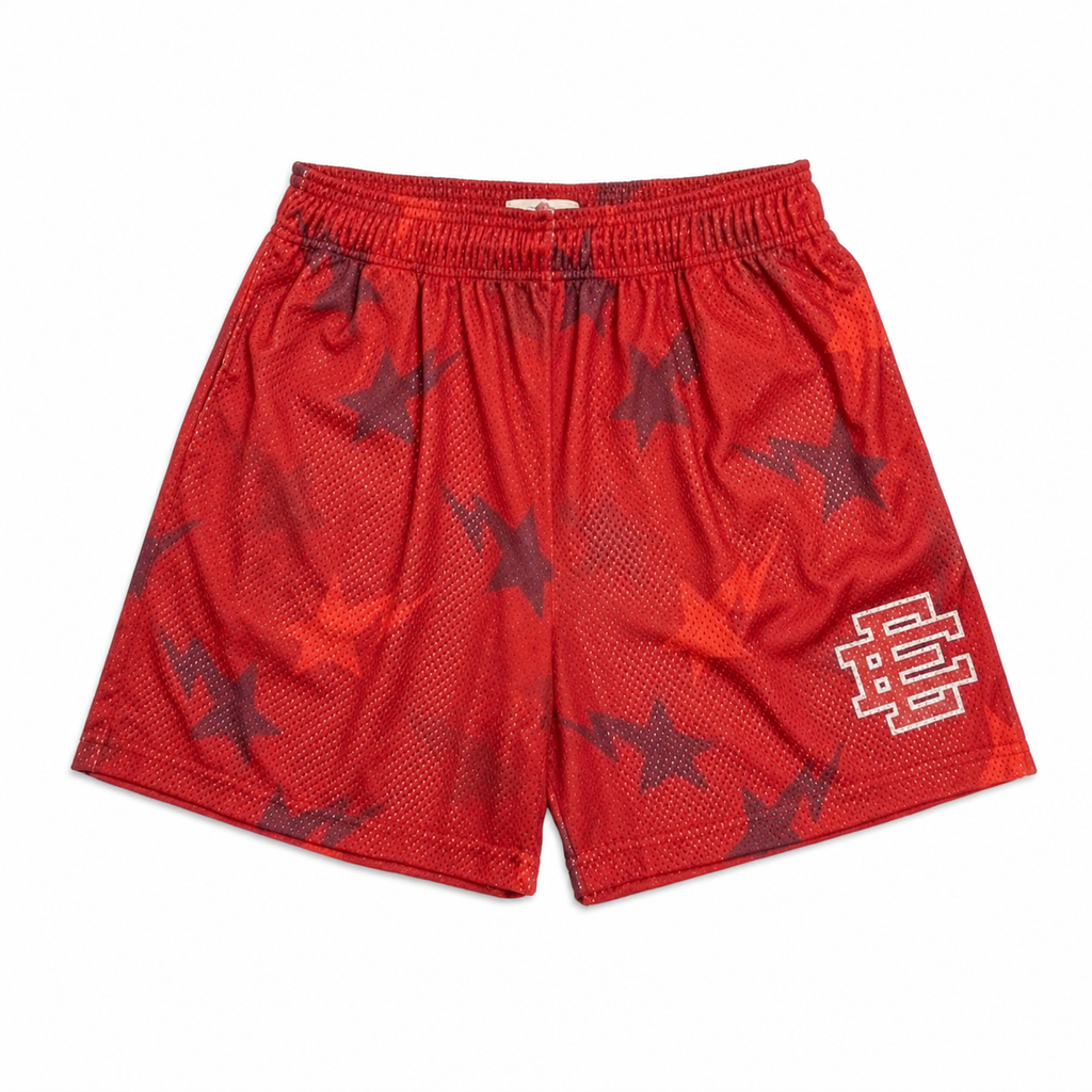 EE Mesh Short - Crimson Starfall (EE01) - detail view
