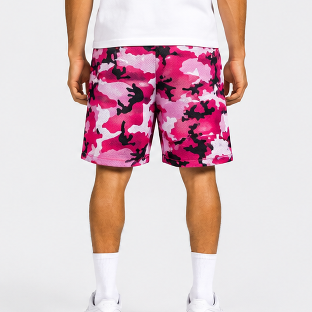EE Mesh Short - Pink Camo (EE65) - back view