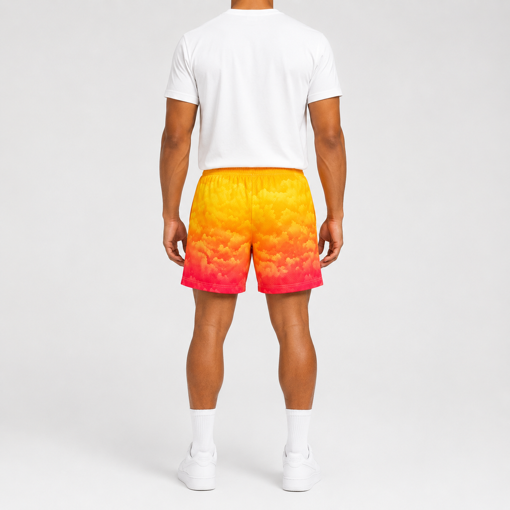 EE Mesh Short - Sunset Fade (EE15) - back view