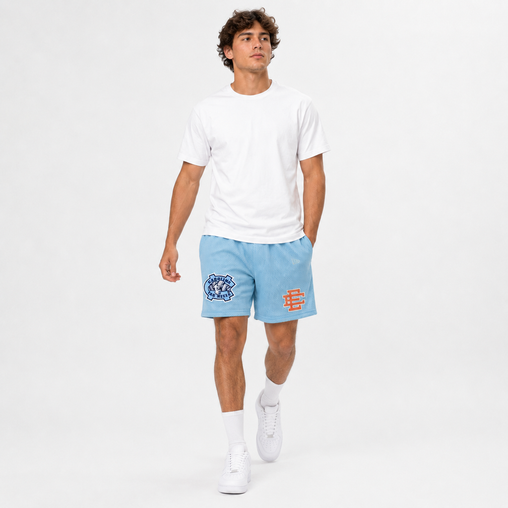 EE Mesh Short - Tar Heel Blue (E45) - back view
