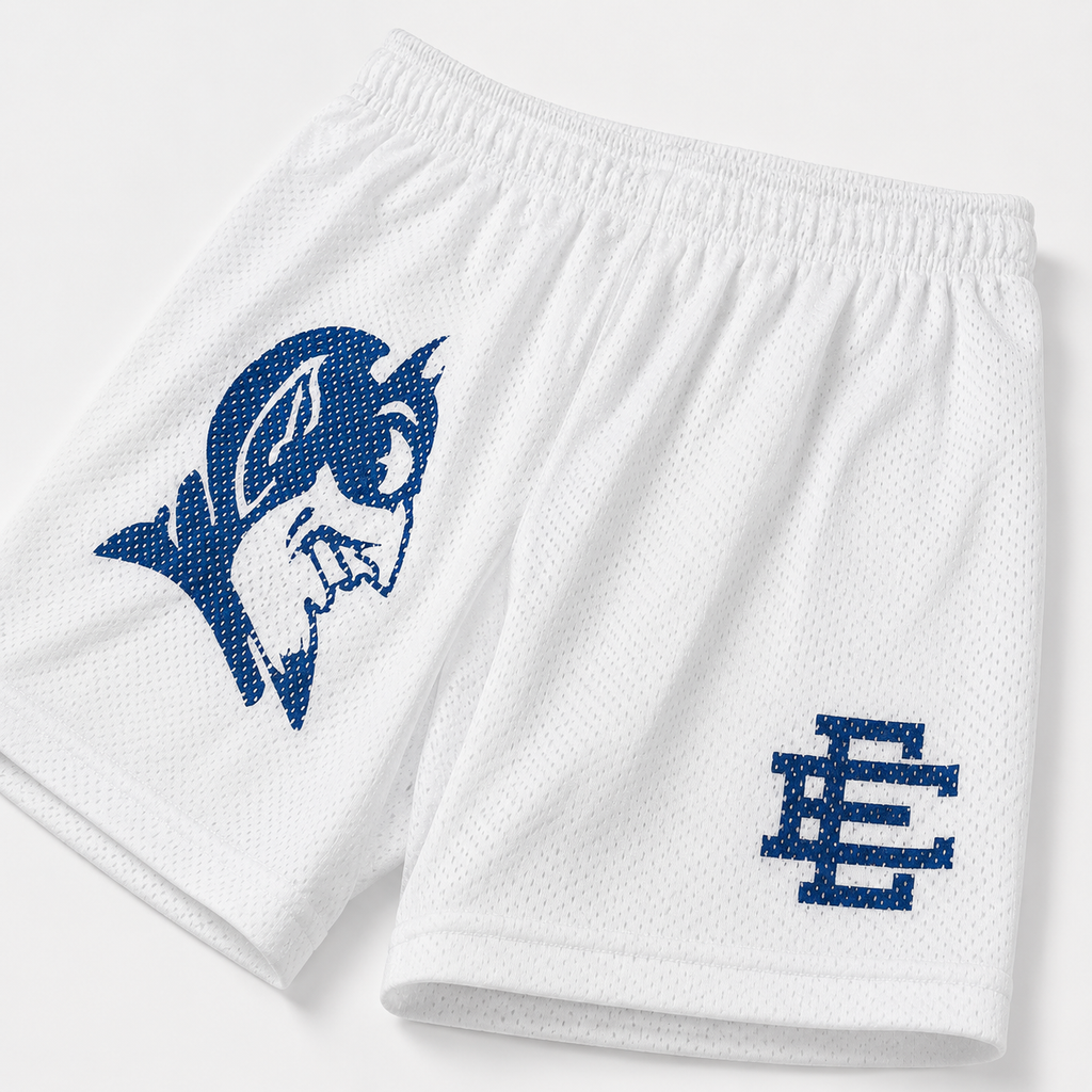 EE Mesh Short - White Blue Devil (EE47) - lifestyle view