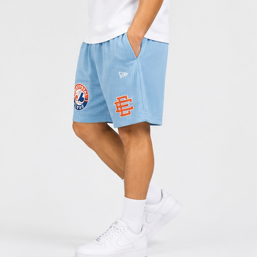 EE Mesh Short - Powder Blue Expos (EE74) - side view