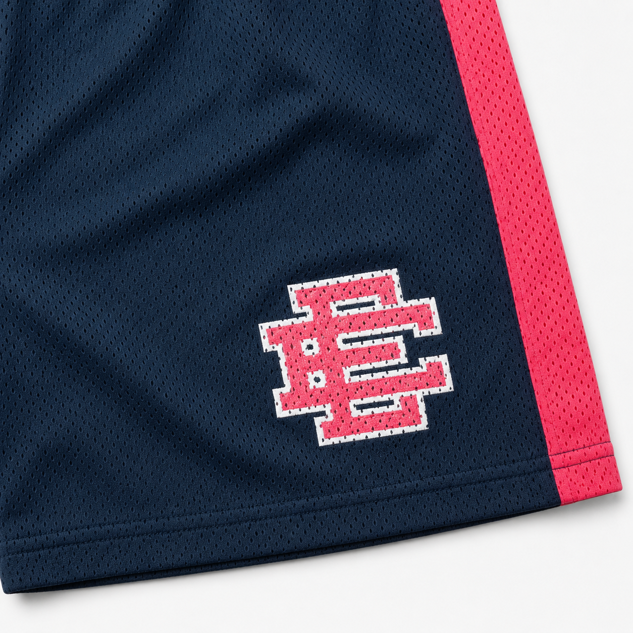EE Mesh Short - Navy Pink Side Stripe (EE07) - lifestyle view