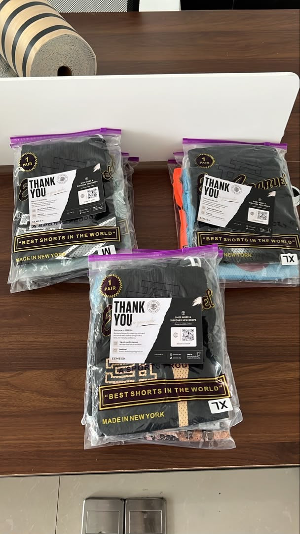 Multiple real EEMESH customer orders ready to ship