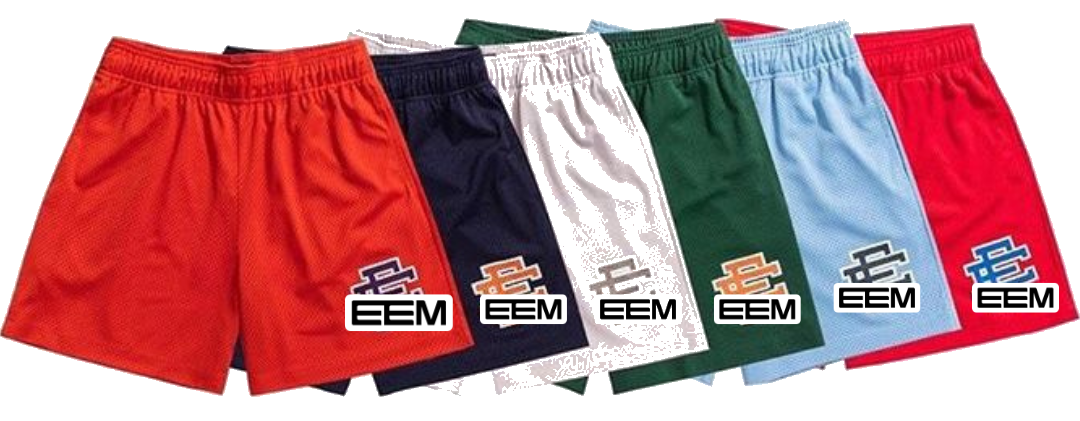 EE Mesh multicolor shorts lineup